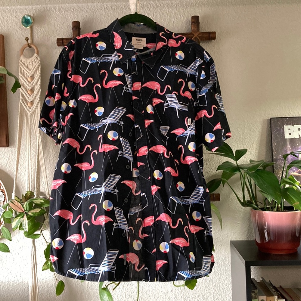 Vans Mens medium button down.